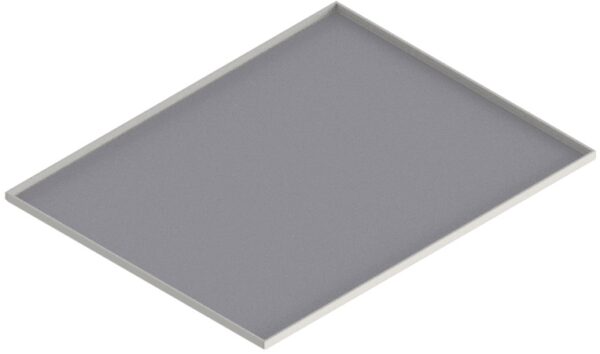 Produktbild UBK 401 081  -  Blind-Deckel zu UBK 400 mit Kante geschlossen aus ALU 2.5mm, 8mm Vertiefung, Länge 500mm